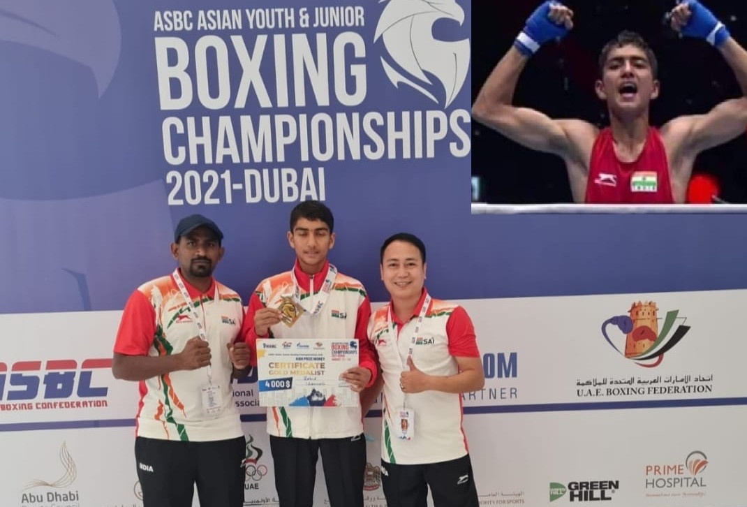 टिहरी के यंग बॉक्सर रोहित चमोली ने दुबई में जारी एशियन जूनियर बॉक्सिंग में भारत का दिलाया गोल्ड