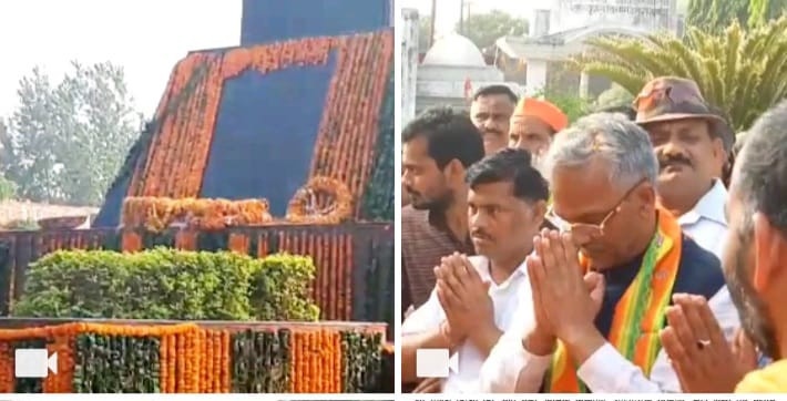 पूर्व मुख्यमंत्री त्रिवेन्द्र रावत ने मुजफ्फरनगर में शहीद स्मारक पर शहीदों को दी श्रद्धांजलि