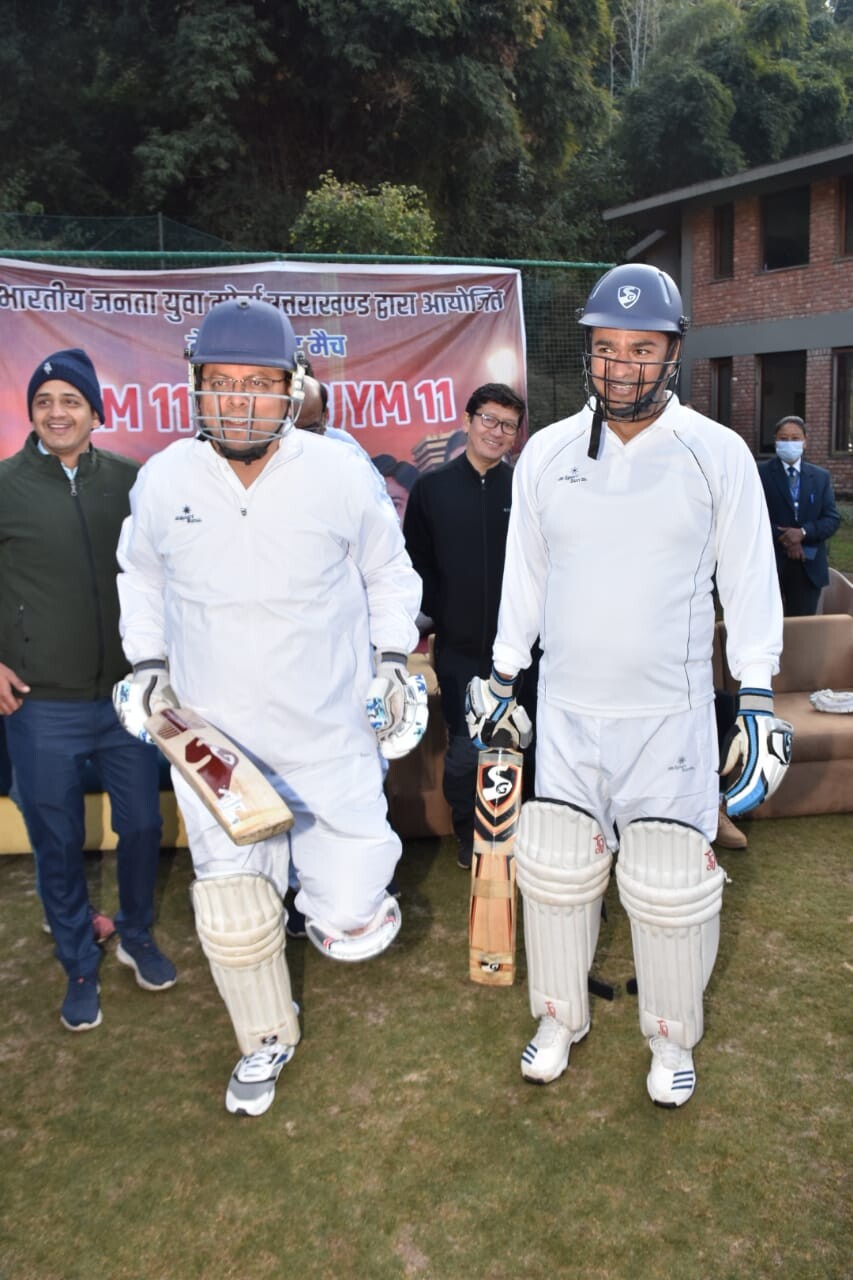 मुख्यमंत्री-  XI  एवं भाजयुमो – XI के बीच हुआ मैत्री क्रिकेट मैच, मुख्यमंत्री  XI  ने  04 रन से जीता मैच