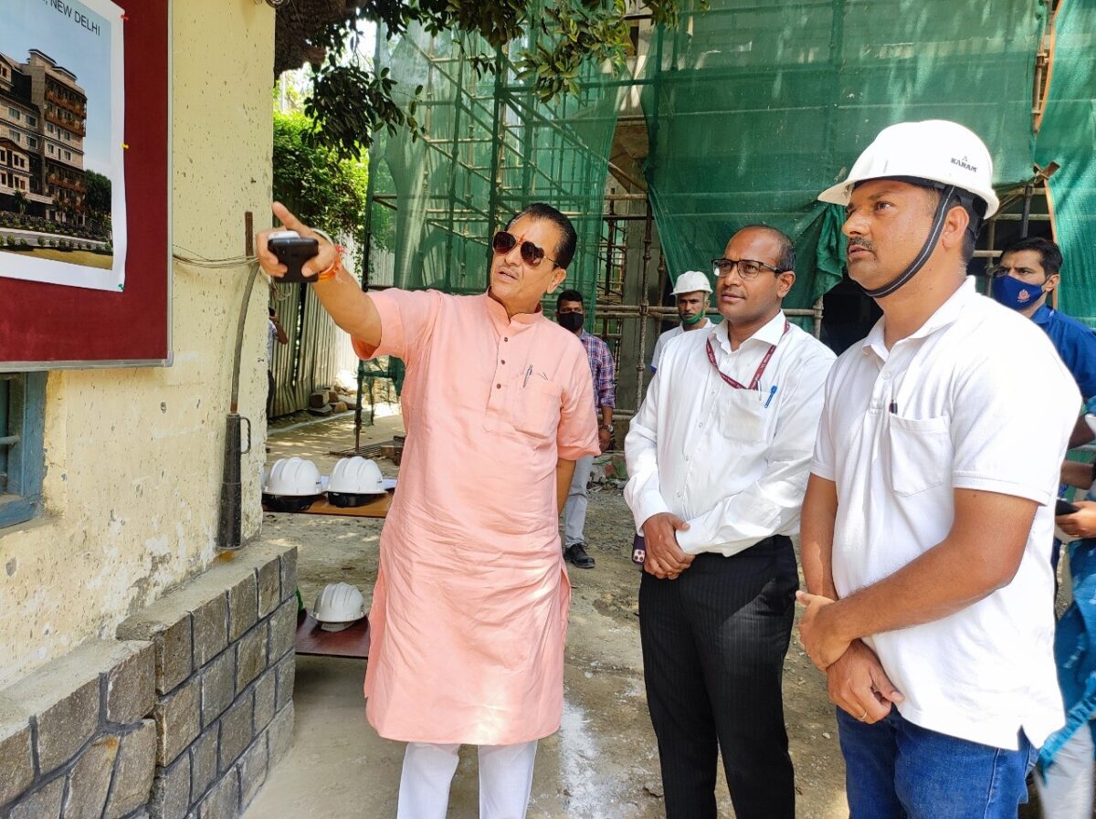 कैबिनेट मंत्री श्री प्रेम चन्द अग्रवाल ने नई दिल्ली में निर्माणाधीन भवन ‘उत्तराखण्ड निवास’ का निरीक्षण किया