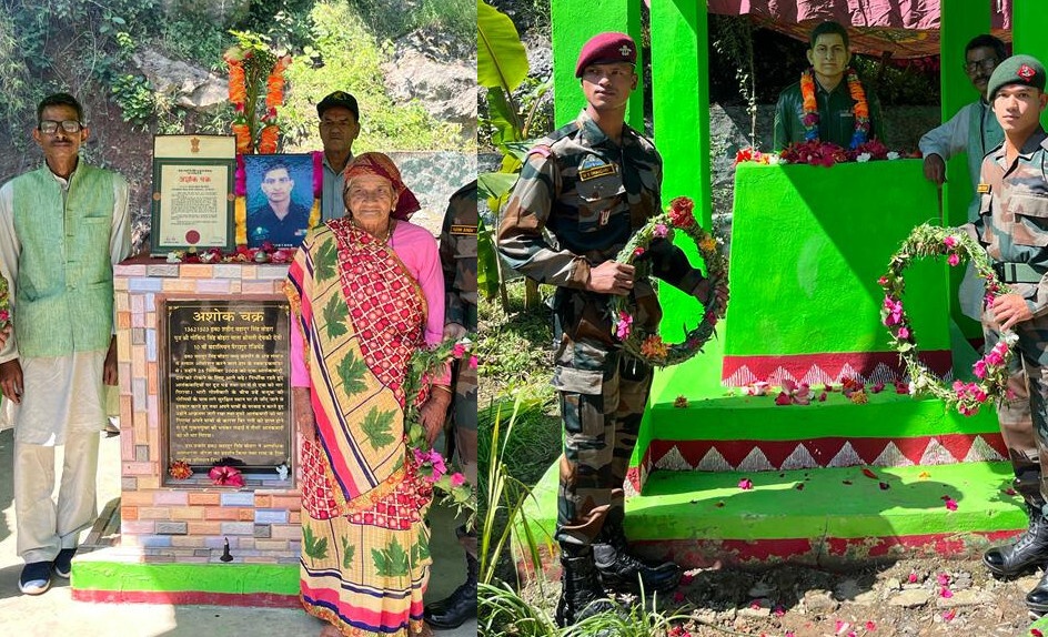 पिथौरागढ़- रावल खेत में अशोक चक्र विजेता शहीद बहादुर सिंह को दी गई श्रद्धांजलि