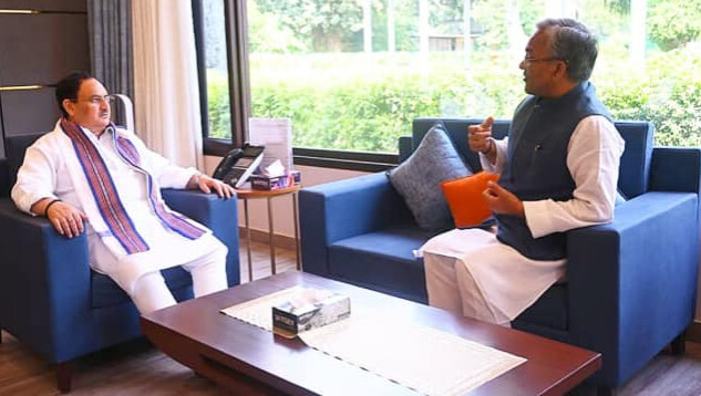 भाजपा राष्ट्रीय अध्यक्ष जेपी नड्डा से पूर्व मुख्यमंत्री त्रिवेंद्र सिंह रावत ने की मुलाकात, राजनीतिक गलियारों में माहौल गरम