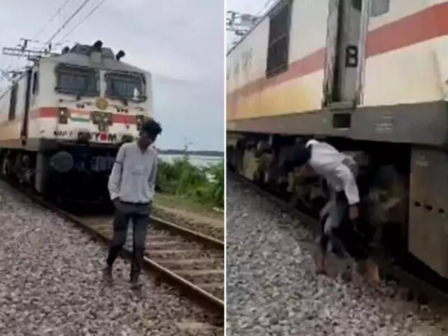 Shocking Footage: Instagram Reel बनाते वक्त युवक को ट्रेन ने मारी टक्कर