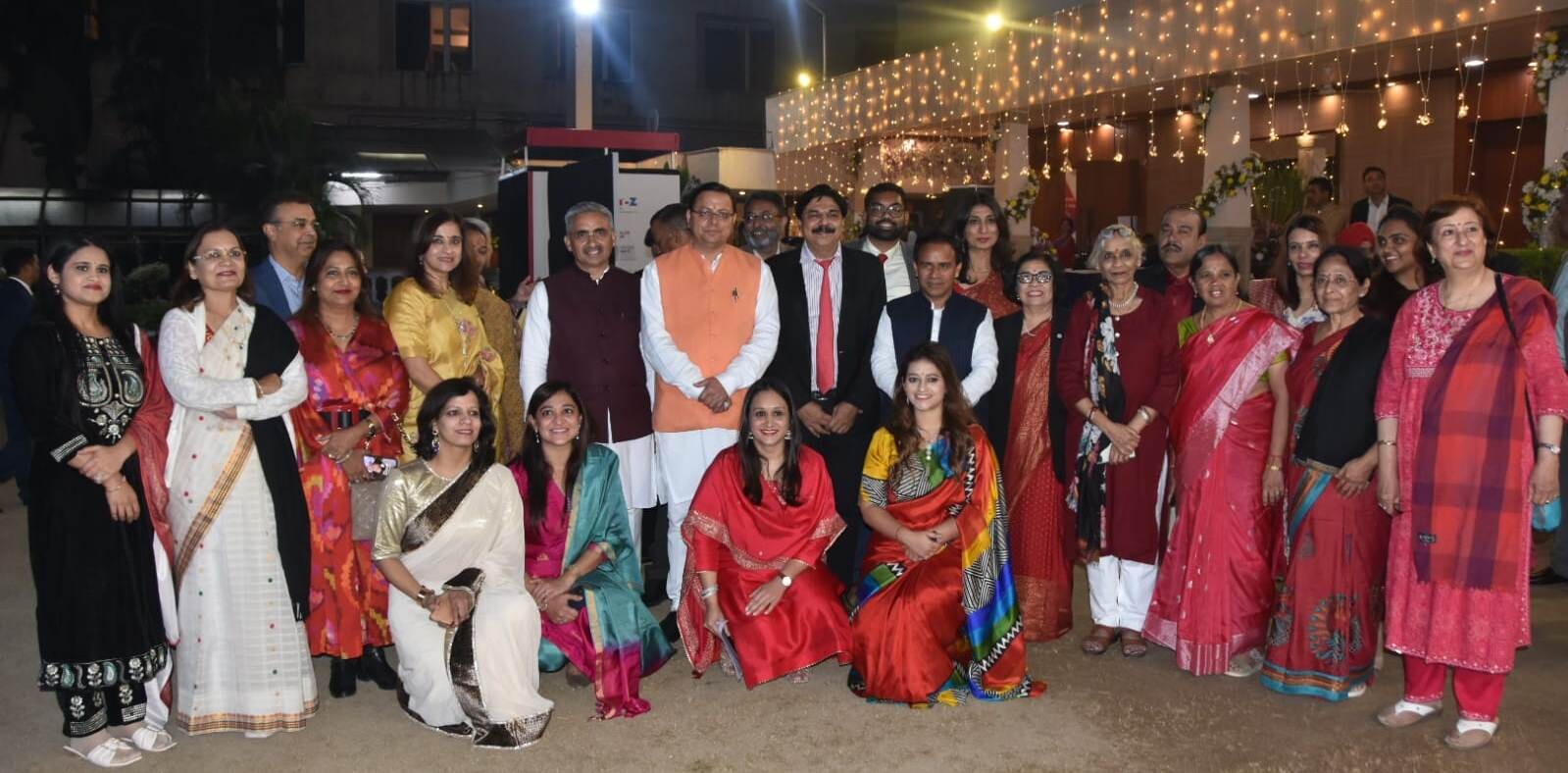 Pushkar Singh Dhami along with Dehradun Mayor attending an event