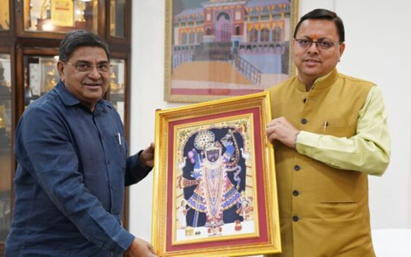 मुख्यमंत्री धामी से राजस्थान के गृह एवं उच्च शिक्षा राज्य मंत्री राजेन्द्र सिंह यादव ने की भेंट