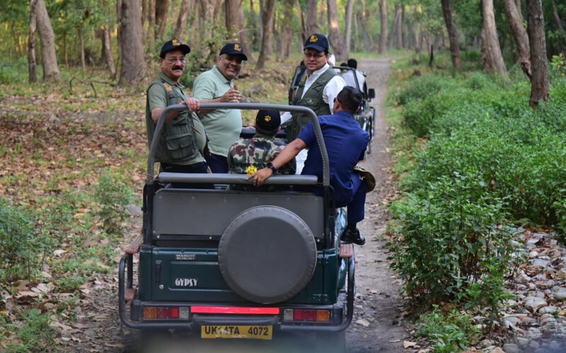 मुख्यमंत्री पुष्कर सिंह धामी ने मोतीचूर रेंज में राजाजी नेशनल पार्क का भ्रमण किया