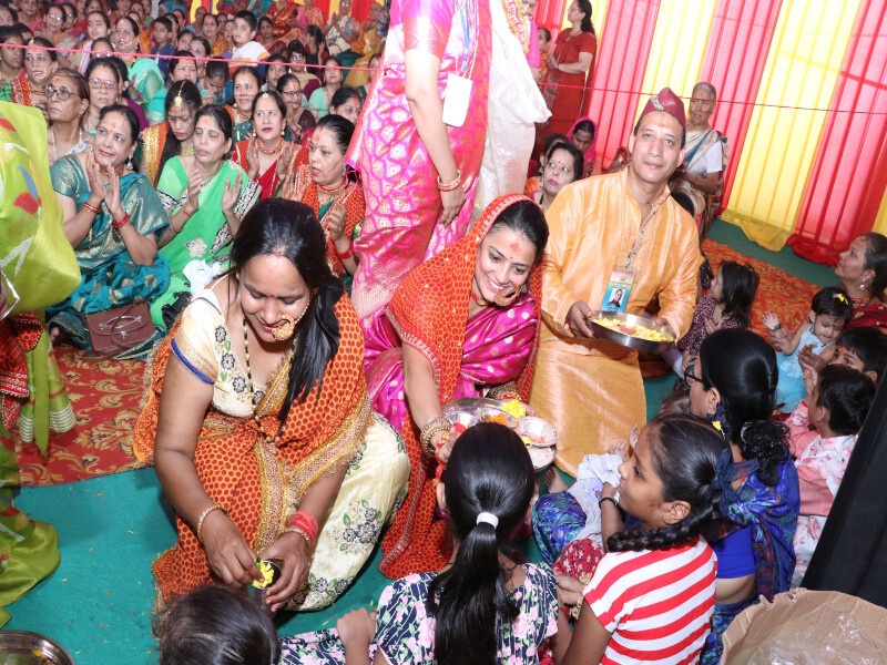 देवभूमि लोक कला उदगम चैरिटेबल ट्रस्ट द्वारा श्रीमद् देवी भागवत कथा का सफल आयोजन