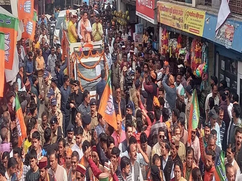 Lok Sabha Election 2024: पुरोला में माला राज्य लक्ष्मी शाह के समर्थन में सीएम धामी ने निकाला रोड शो