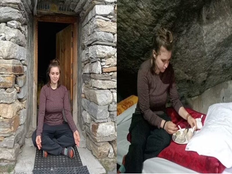 Kedarnath Dham: ध्यान गुफा में सीजन की पहली साधक सिमोना स्टेंस, दो दिन तक की साधना